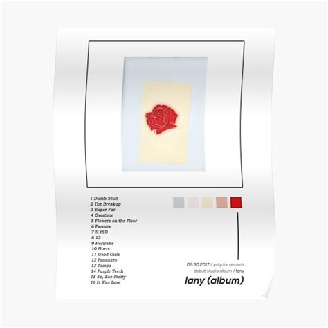 "LANY Lany Album Cover Poster" Poster for Sale by mchda | Redbubble