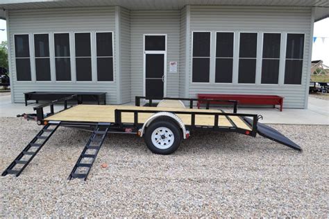 2017 PJ 77"x14' Utility Trailer w/Side ATV Ramps | Happy Trailer Sales ...