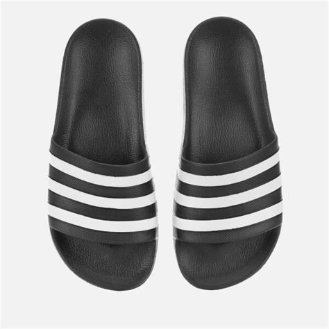 adidas Men's Adilette Aqua Slide Sandals - Black Sports & Leisure | TheHut.com