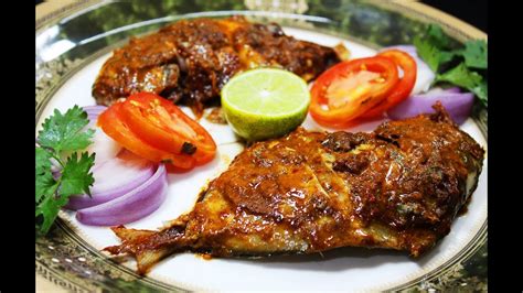 Grilled Pomfret | Roasted Pomfret Fish (With and Without Microwave Oven) - Chef Lall's Kitchen ...