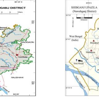 Location of Nawabganj district, in Bangladesh map Figure 2. Map of ...