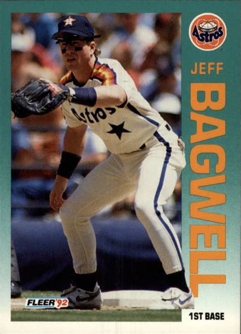 Amazon.com: 1992 Fleer Baseball Card #425 Jeff Bagwell: Collectibles & Fine Art