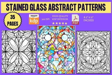 Stained Glass Abstract Patterns Graphic by KDP INTERIORS MARKET ...