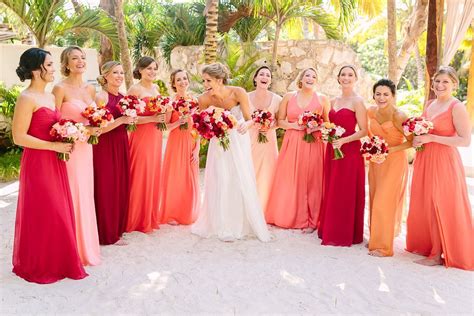 Pin on Future wedding plans | Beach bridesmaid dresses, Sunset wedding colors, Beach wedding ...