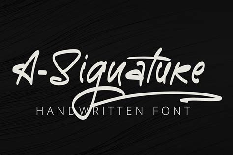 A-Signature Handwritten Font | FontPicks - download free fonts