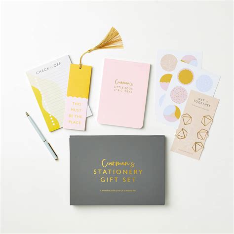 Personalised Stationery Gift Set By Martha Brook | notonthehighstreet.com