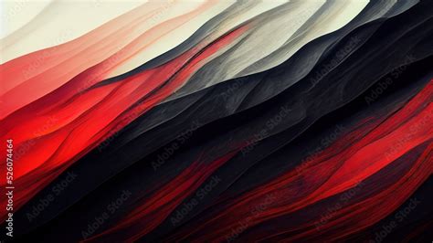 Modern abstract red and black textures. Dark, sombre waves pattern ...