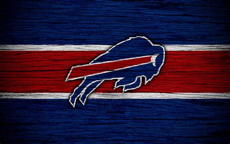 Buffalo Bills, NFL, , wooden texture, american football, logo, emblem ...