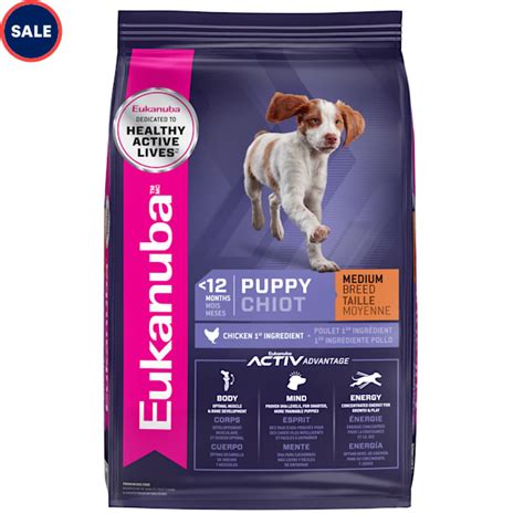 Eukanuba Puppy Medium Breed Chicken Flavor Dry Dog Food, 16 lbs. | Petco