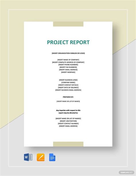 Sample Project Report For Investors Template in Word, Pages, Google Docs - Download | Template.net