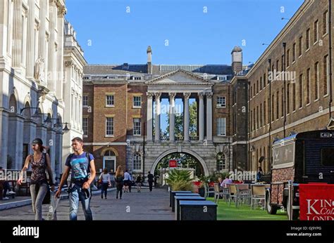 King's College University of London Strand campus buildings, London Stock Photo - Alamy