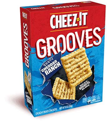 Cheez-It® Grooves® Zesty Cheddar Ranch Crackers | Cheez-It®