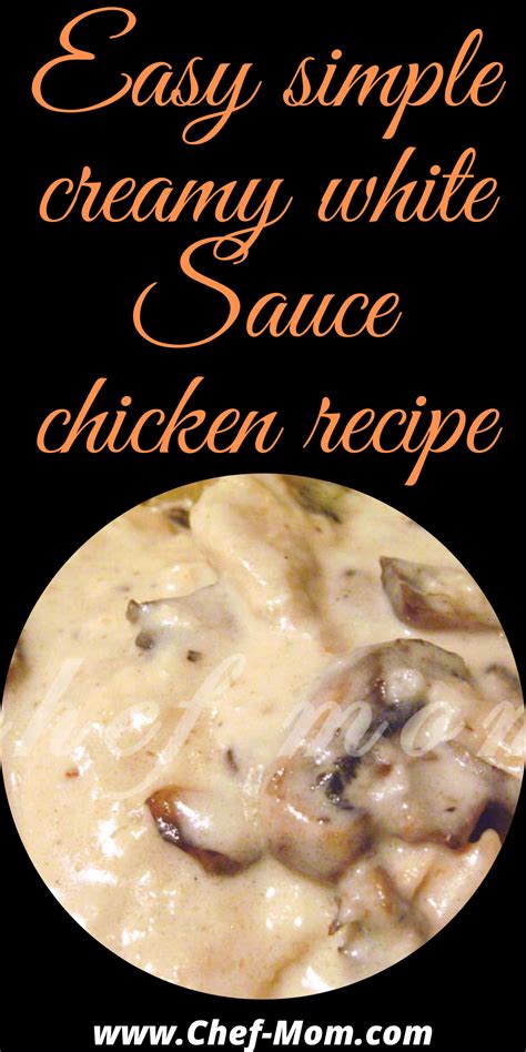 Easy simple creamy white sauce chicken recipe | Recipe | Chicken sauce recipes, Recipes, Chicken ...