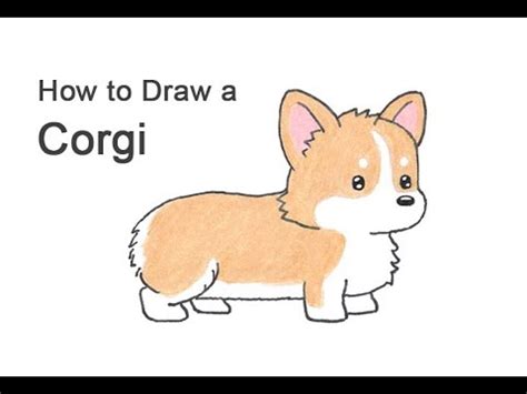 cartoon corgi - Google Search | Easy drawings sketches, Corgi cartoon, Corgi painting