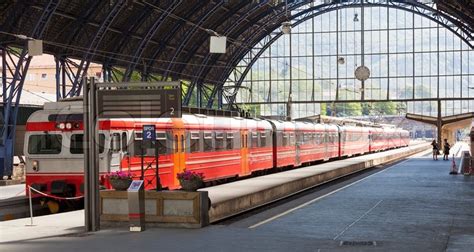 Railway station in Bergen Norway | Stock image | Colourbox