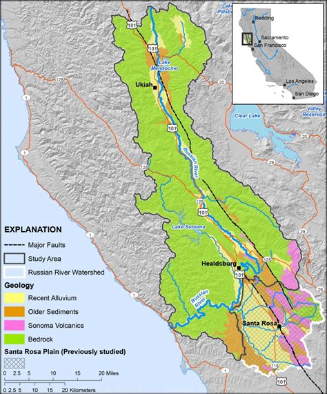 Russian River Valley - Wine Road - Russian River California Map ...