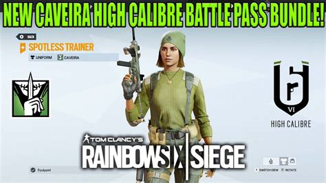 Caveira High Calibre Battle Pass Bundle - Rainbow Six Siege - YouTube