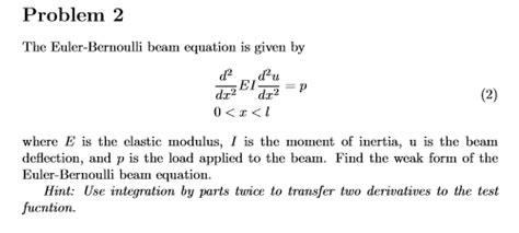 Euler Beam Bending Equation - The Best Picture Of Beam