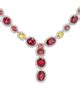 Red Spinel and Colored Sapphire Necklace | M.S. Rau