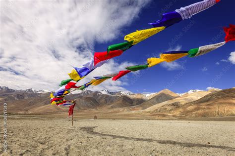 Buddhist prayer flags Stock Photo | Adobe Stock