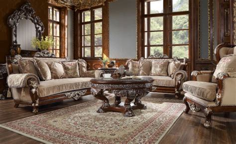 Homey Design| HD-562 Gertrude Formal Living Room Set