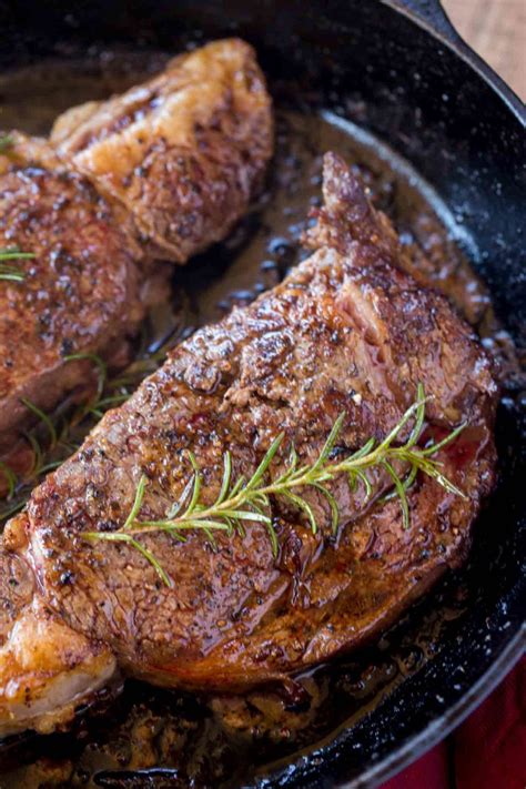 The most tender and EASY ribeye steak you'll ever eat. Butter basted in a cast iron skillet ...