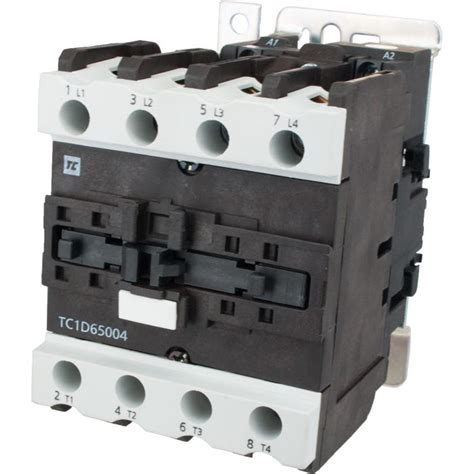 4 Pole Contactor 65 Amp 4 N/O 220 Volt AC Coil | TC1D65004M7 | ElecDirect