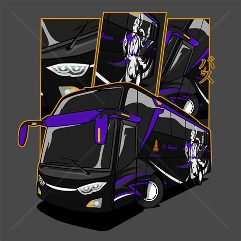 vector bus haryanto | Mobil mustang, Mobil, Desain decal