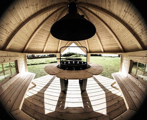 Inside view of the BBQ Huts | Bbq hut, Grill hut, Bbq house