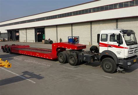 China Front Loading Low Bed Trailers Manufacturers, Suppliers, Factory - Front Loading Low Bed ...