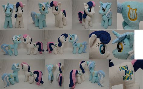 Lyra and Bon Bon Plushies by makeshiftwings30 on DeviantArt