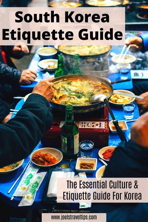 South Korea Etiquette Guide | Culinary travel, Food guide, South korea ...