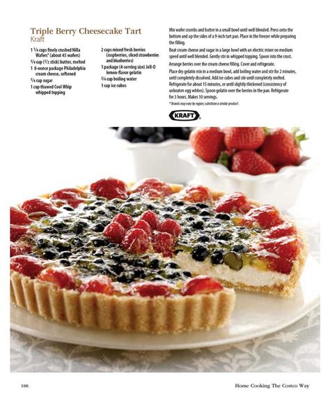 Costco Connection - Home Cooking The Costco Way | Snack recipes, Cheesecake tarts, Triple berry ...