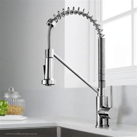 Dfrkjhre Spring Kitchen Faucet Chrome Brushed Nickle Black Dual Spouts ...