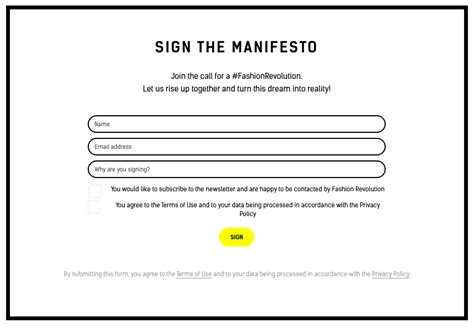 Manifesto for a Fashion Revolution - 1000Manifestos.com