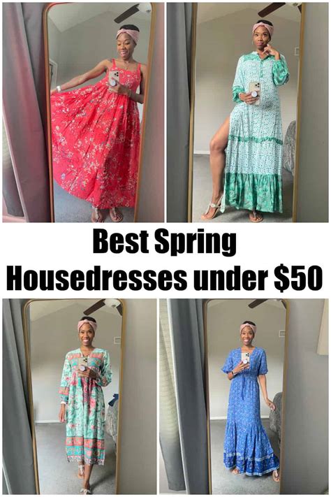 Best Spring and Summer House Dresses Under $50 - 4 Hats and Frugal