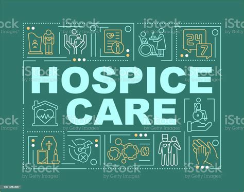 Hospice Care Word Concepts Green Banner Stock Illustration - Download Image Now - Hospice, Icon ...