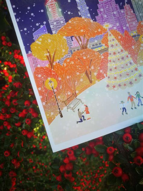 5x New York City Christmas Cards Set | Etsy