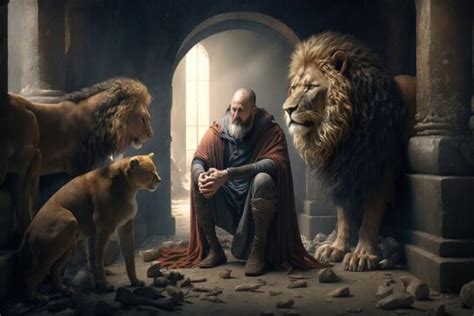 Daniel And The Lions Cartoon