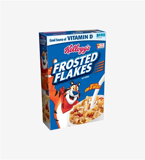 Blank Cereal Box Blue