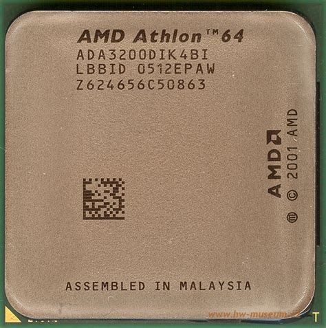 AMD Athlon 64 3200+ (Winchester) - Hardware museum