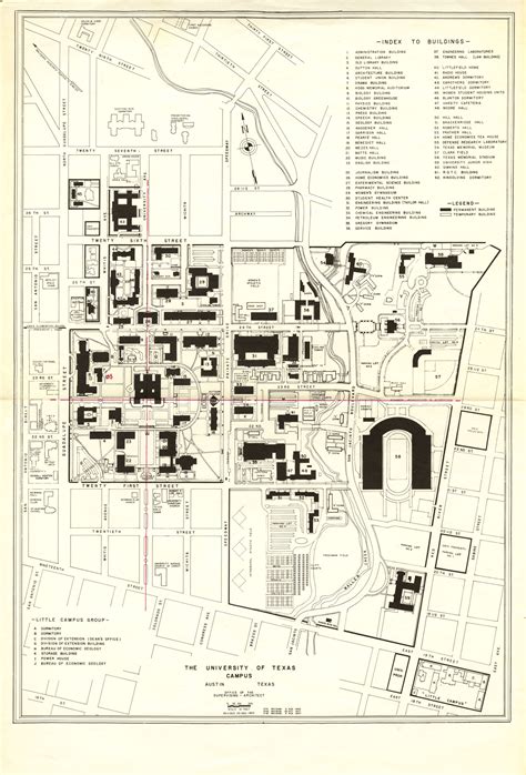 Historical Campus Maps University of Texas at Austin - Perry-Castañeda ...