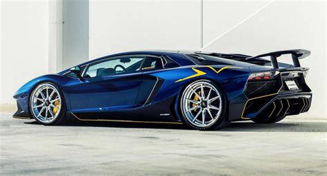 Does This Blue Lamborghini Aventador SV Look Better With 22-Inch ...