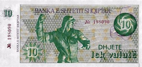 Albania 10 Lek Valutë banknote - Exchange yours for cash today