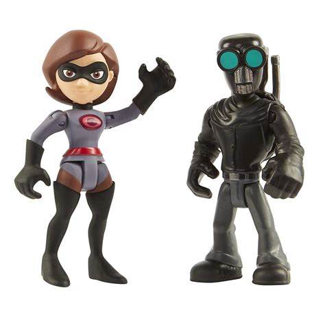 The Incredibles 2 Elastigirl & Screenslaver Junior Supers Action Figure 2 Pack - TV, Movie ...