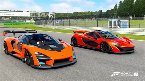 Forza 7 Drag race: McLaren P1 vs McLaren Senna (w/Johnson Racing) - YouTube