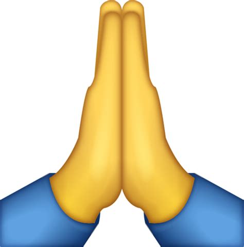 Download Prayer Emoji Png - Praying Hands Emoji Png - Full Size PNG Image - PNGkit