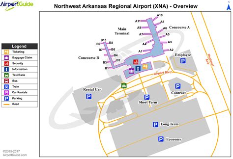 Northwest Arkansas Ntl Airport - KXNA - XNA - Airport Guide | Airport guide, Airport, Car rental