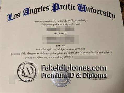 Los Angeles Pacific University degree | PPT