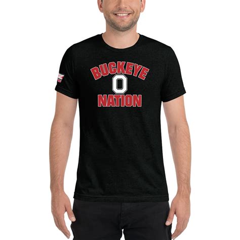 Buckeye Nation Red Block O White Short Sleeve T-shirt - The Buckeye ...